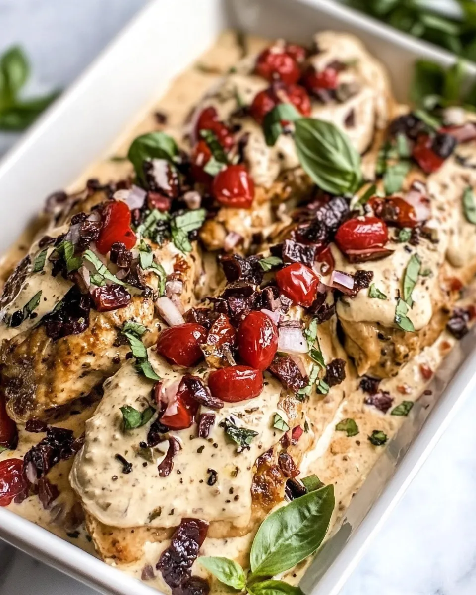 Classic Creamy Mediterranean Chicken image