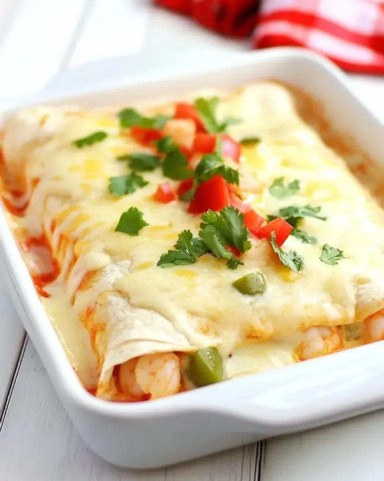 Homemade Creamy Shrimp Enchiladas photo