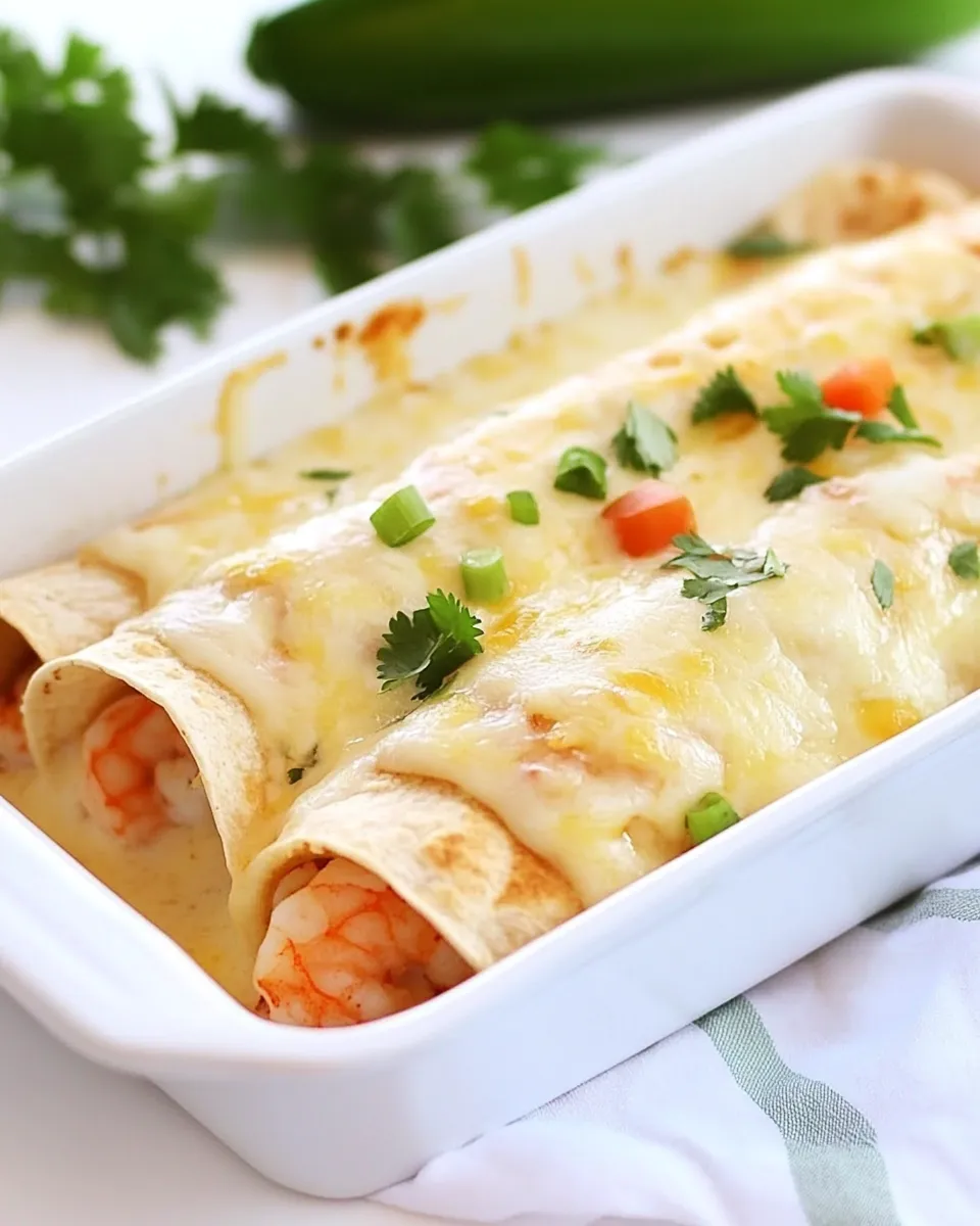 Easy Creamy Shrimp Enchiladas recipe photo