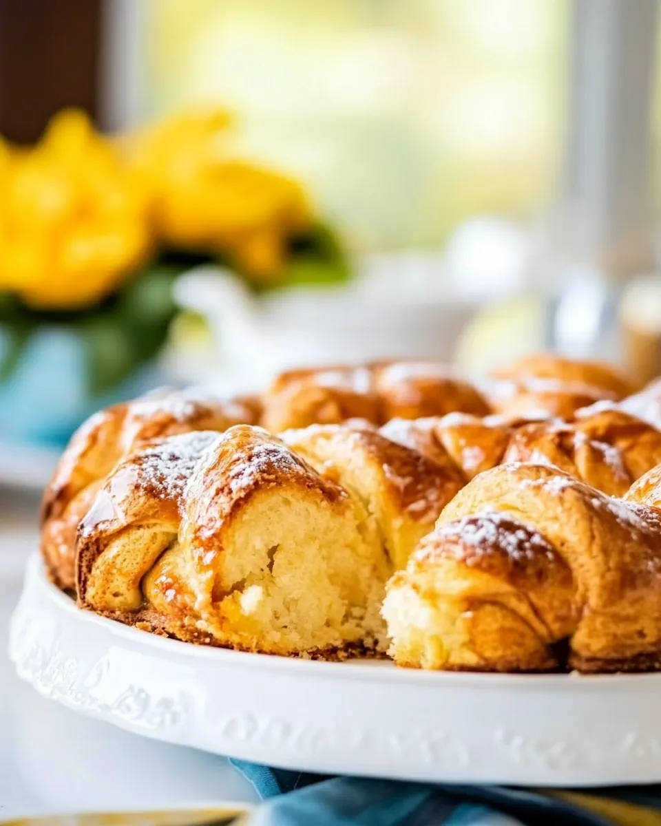 Delicious Crescent Roll Coffee Cake shot