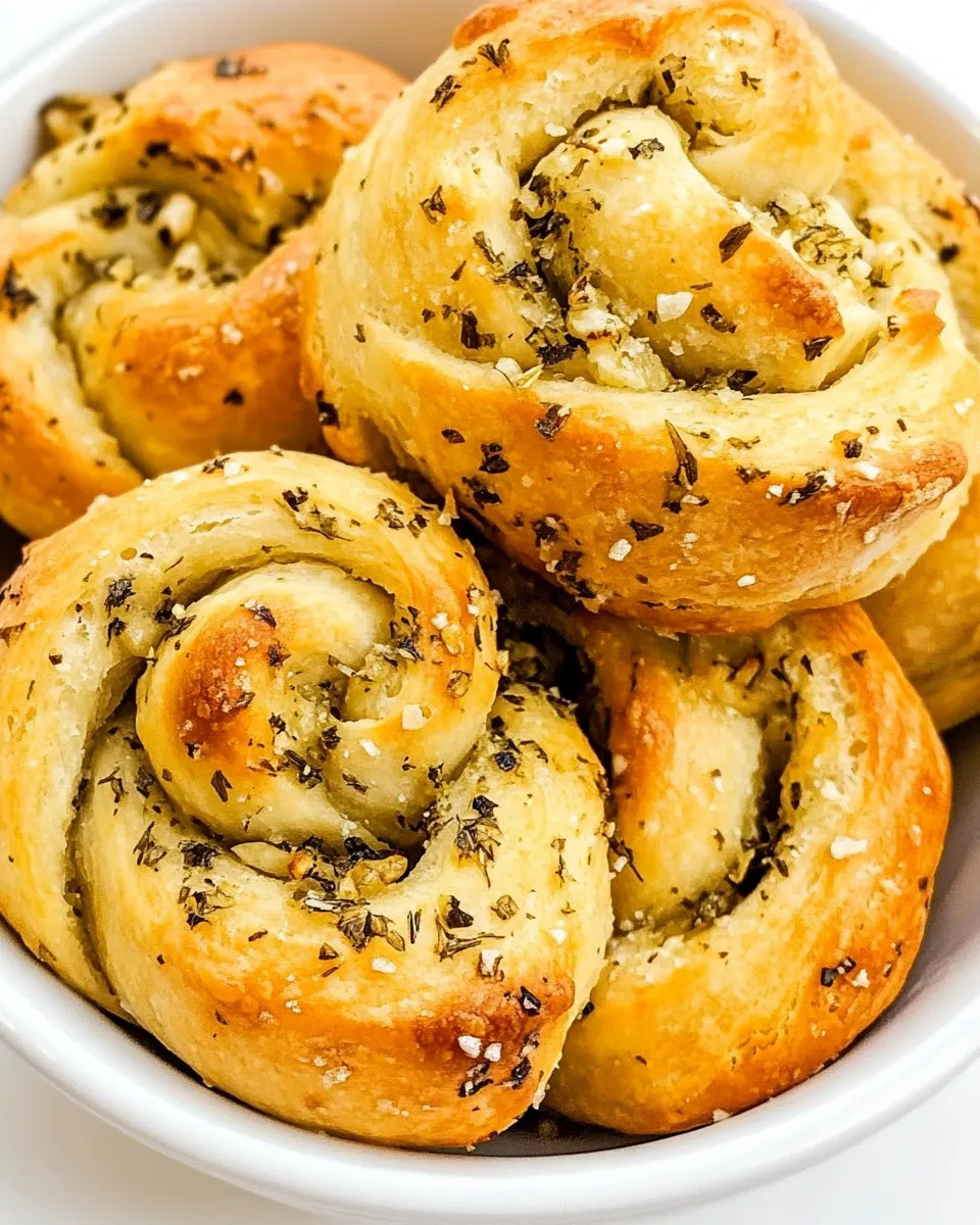 Easy Crescent Roll Garlic Knots photo