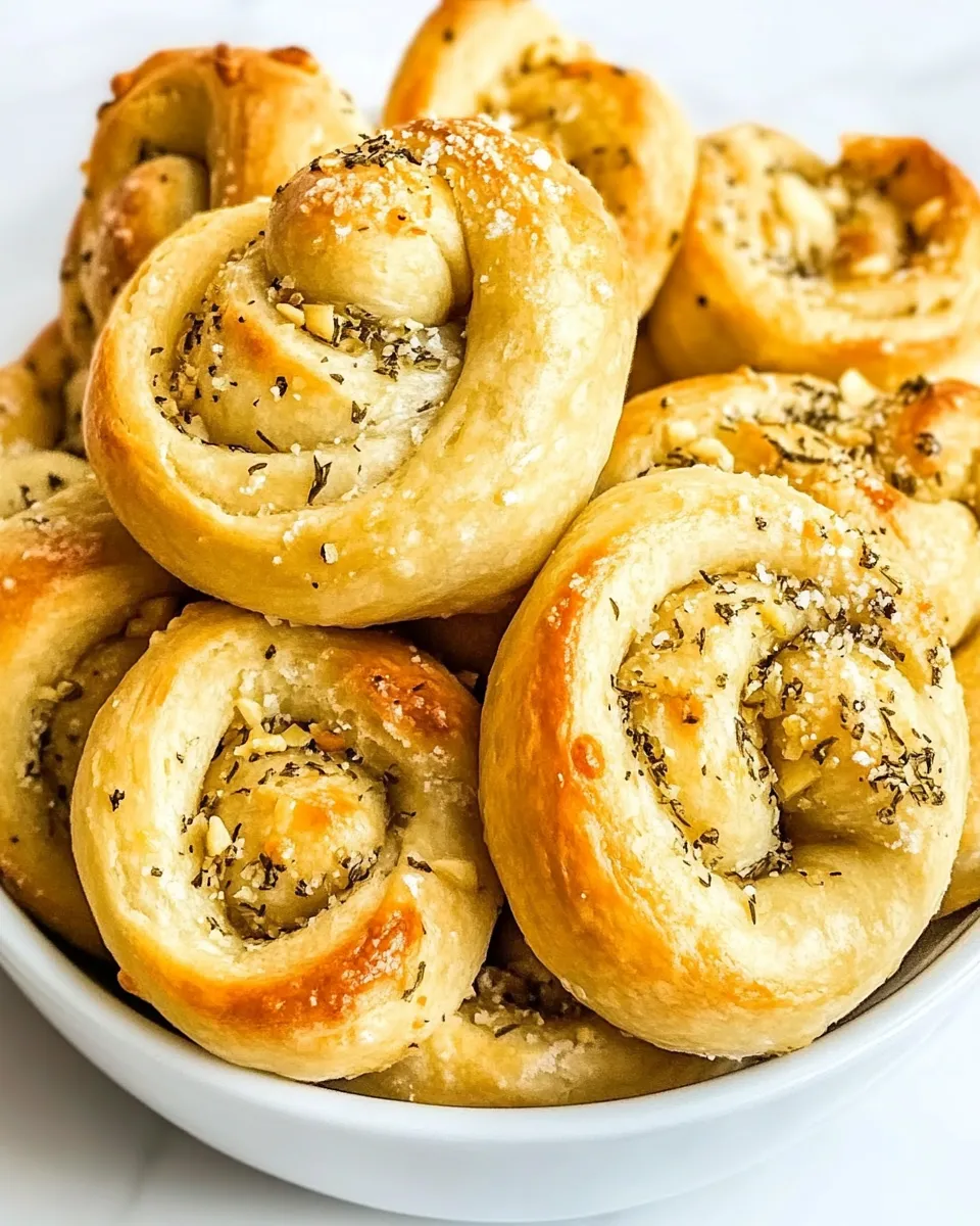 Delicious Crescent Roll Garlic Knots image