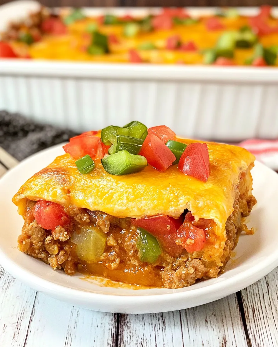 Delicious Crescent Taco Bake image