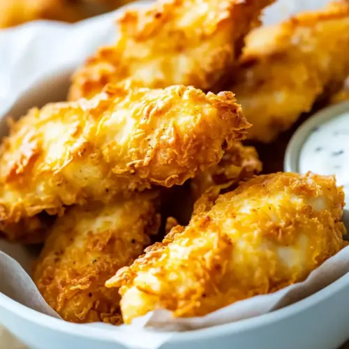 Homemade Crispy Baked Chicken Fingers Recipe photo