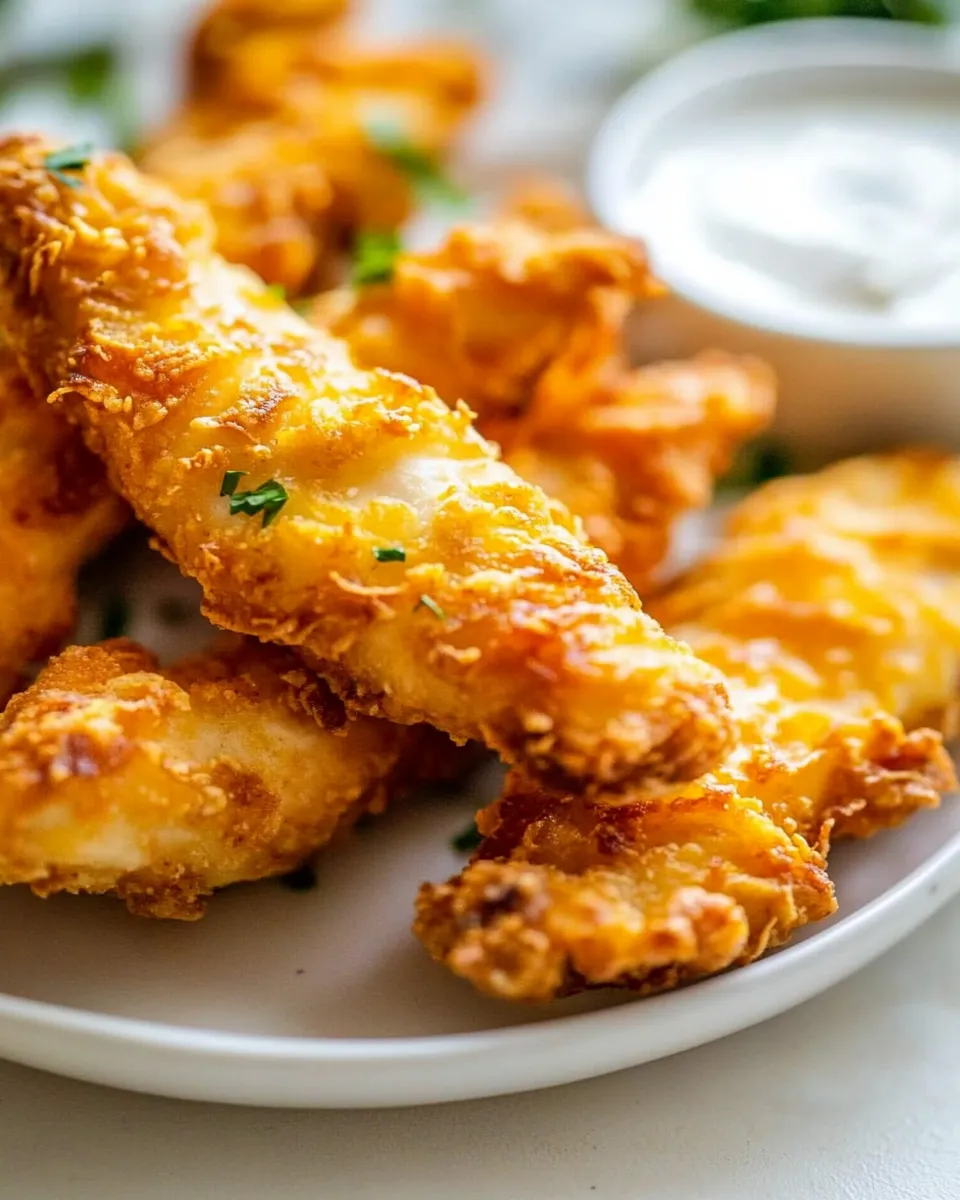 Delicious Crispy Baked Chicken Fingers Recipe dish photo