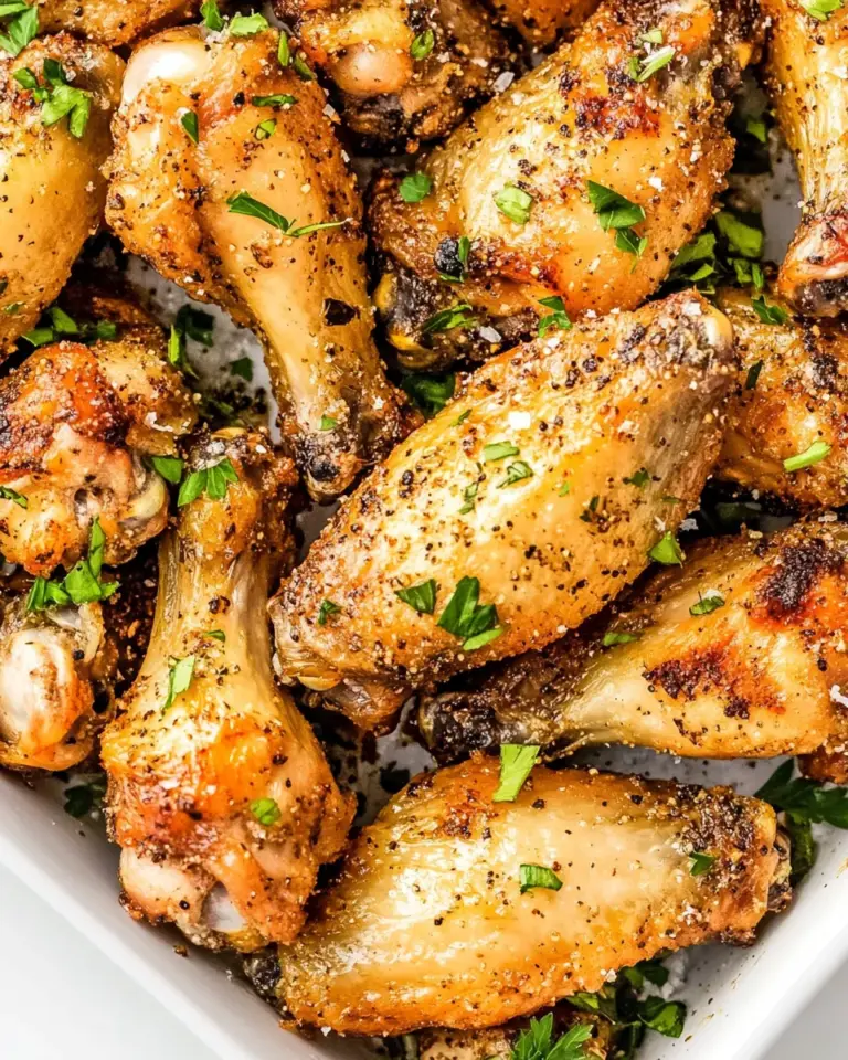 Homemade Crispy Baked Salt and Pepper Chicken Wings photo