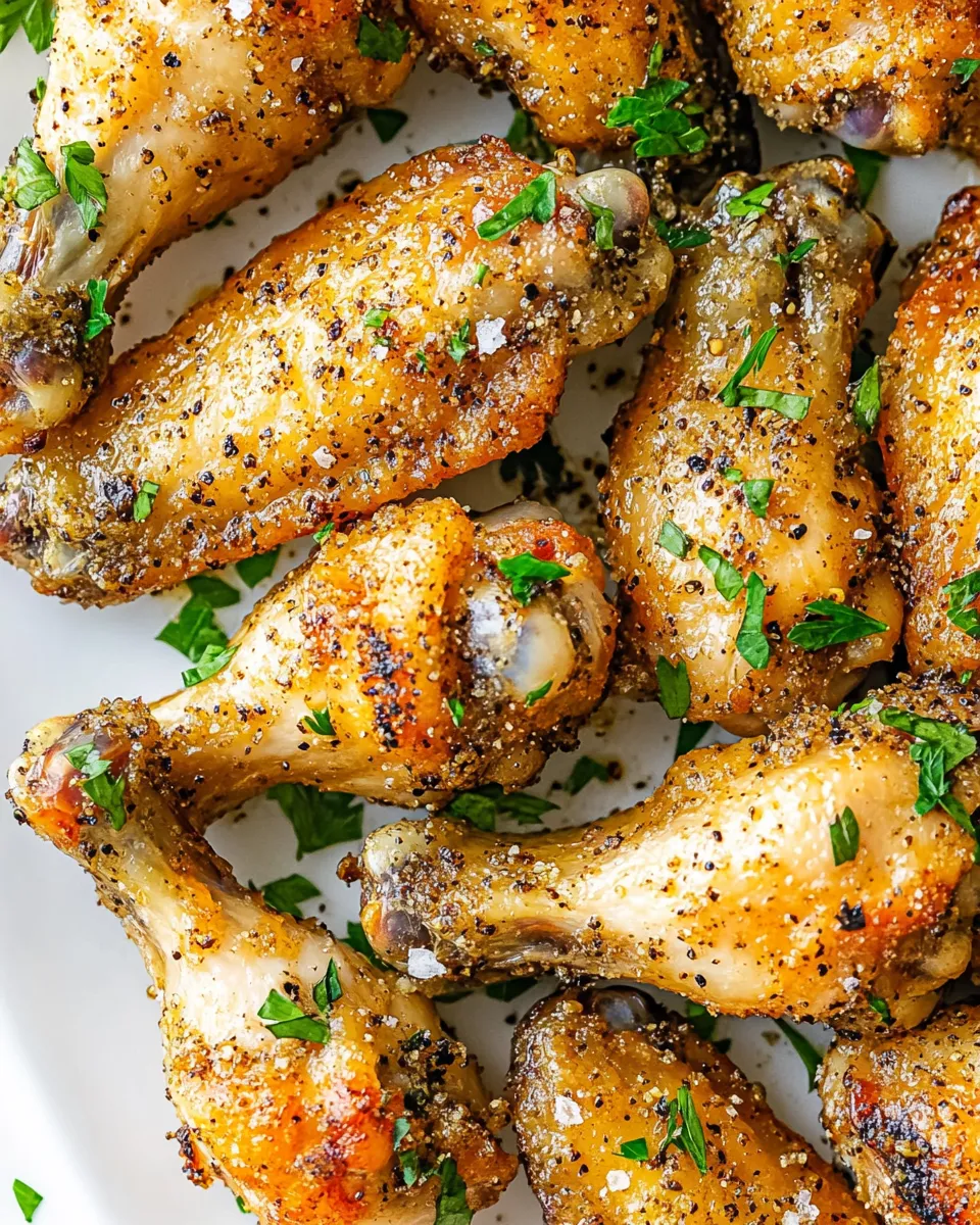 Classic Crispy Baked Salt and Pepper Chicken Wings image