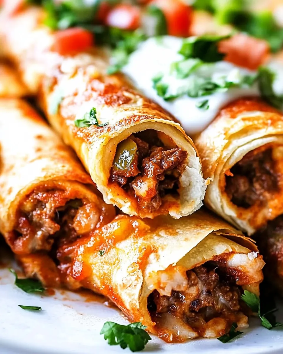 Easy Crispy Jalapeno Popper Beef Taquitos recipe photo