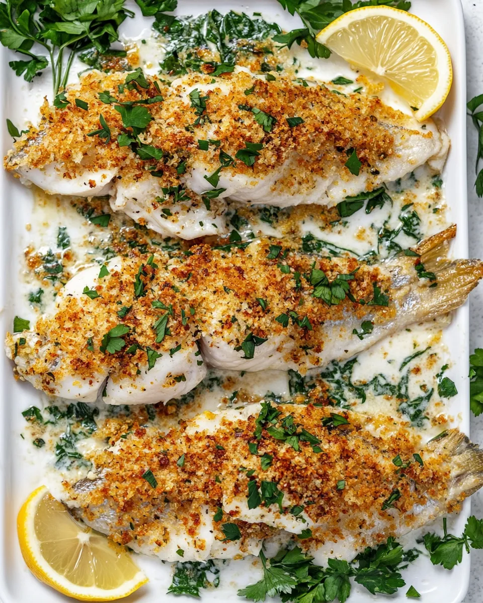 Healthy Crispy Lemon Baked Fish dish photo