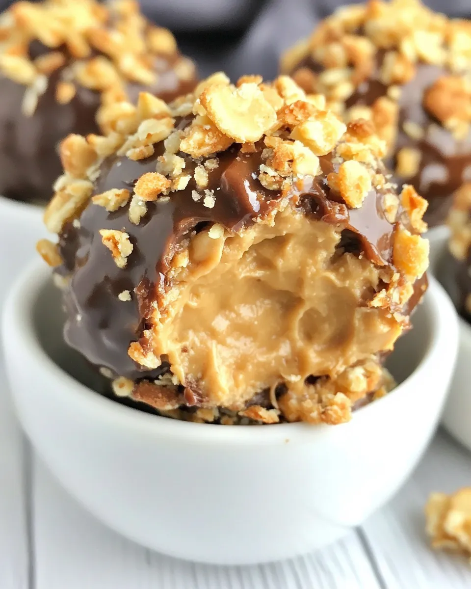 Homemade Crispy Peanut Butter Balls recipe photo