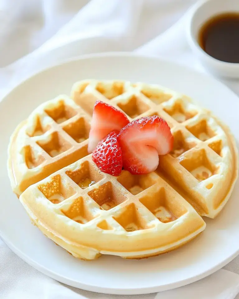 Homemade Crispy Waffles recipe photo