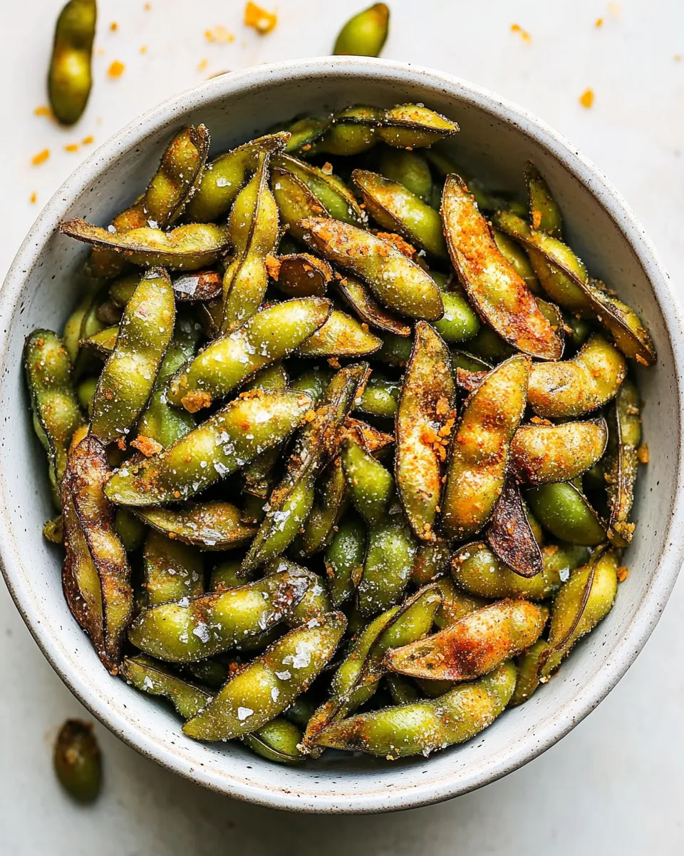 Delicious Crispy & Chewy Air Fryer Edamame image