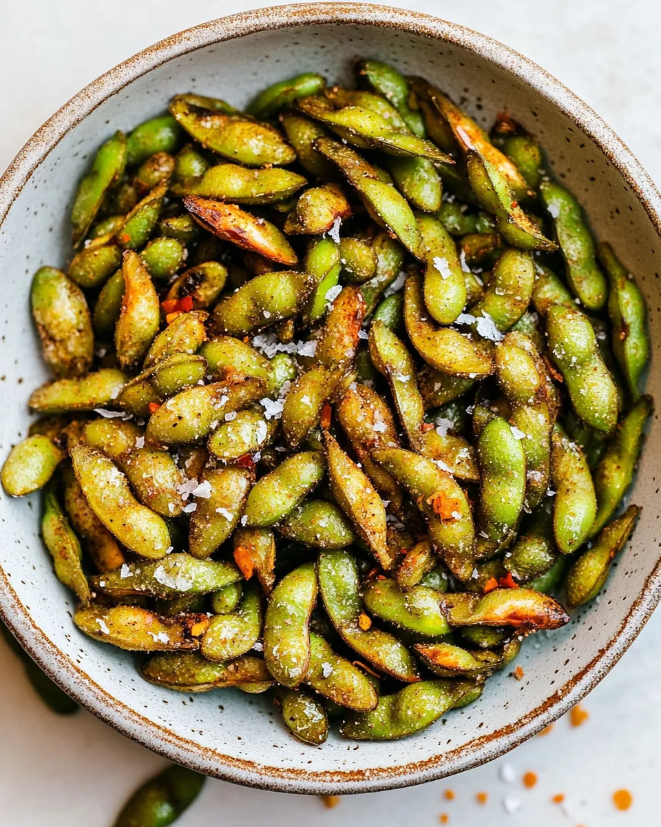 Easy Crispy & Chewy Air Fryer Edamame recipe photo