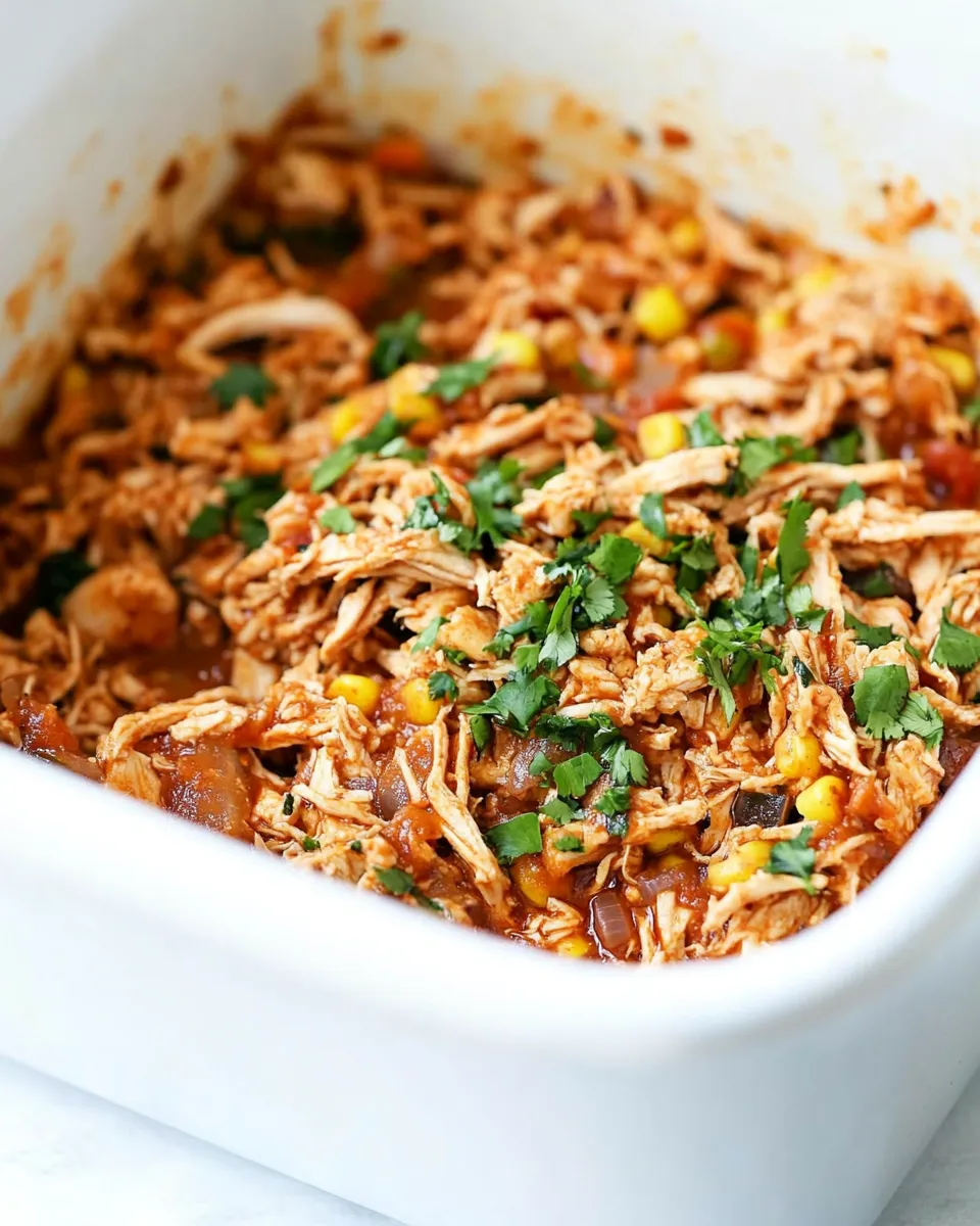 Easy Crockpot Mexican Shredded Chicken photo
