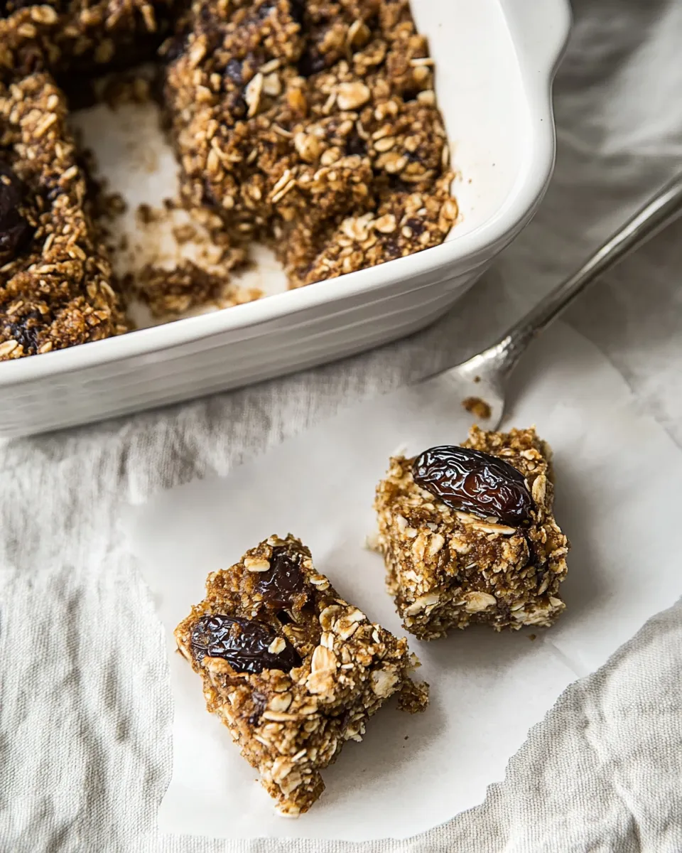 Delicious Crunchies with dates shot