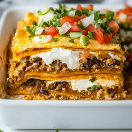 Homemade Crunchwrap Casserole (Taco Bell Inspired) photo