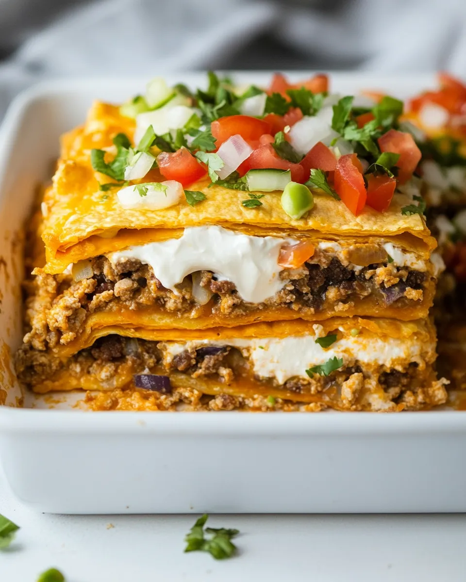 Homemade Crunchwrap Casserole (Taco Bell Inspired) photo