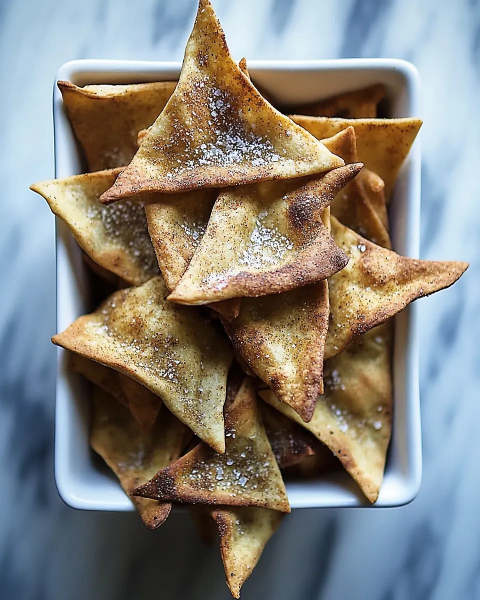 Savory Cumin Spiced Pita Chips dish photo