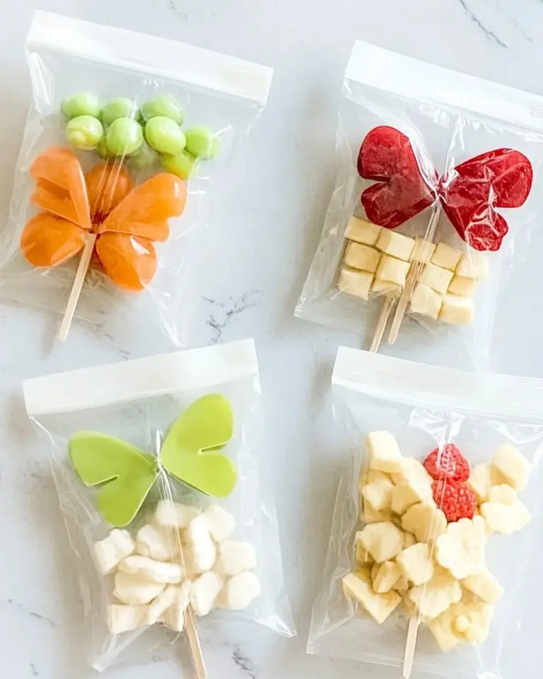 Homemade DIY Butterfly Snack Bags photo
