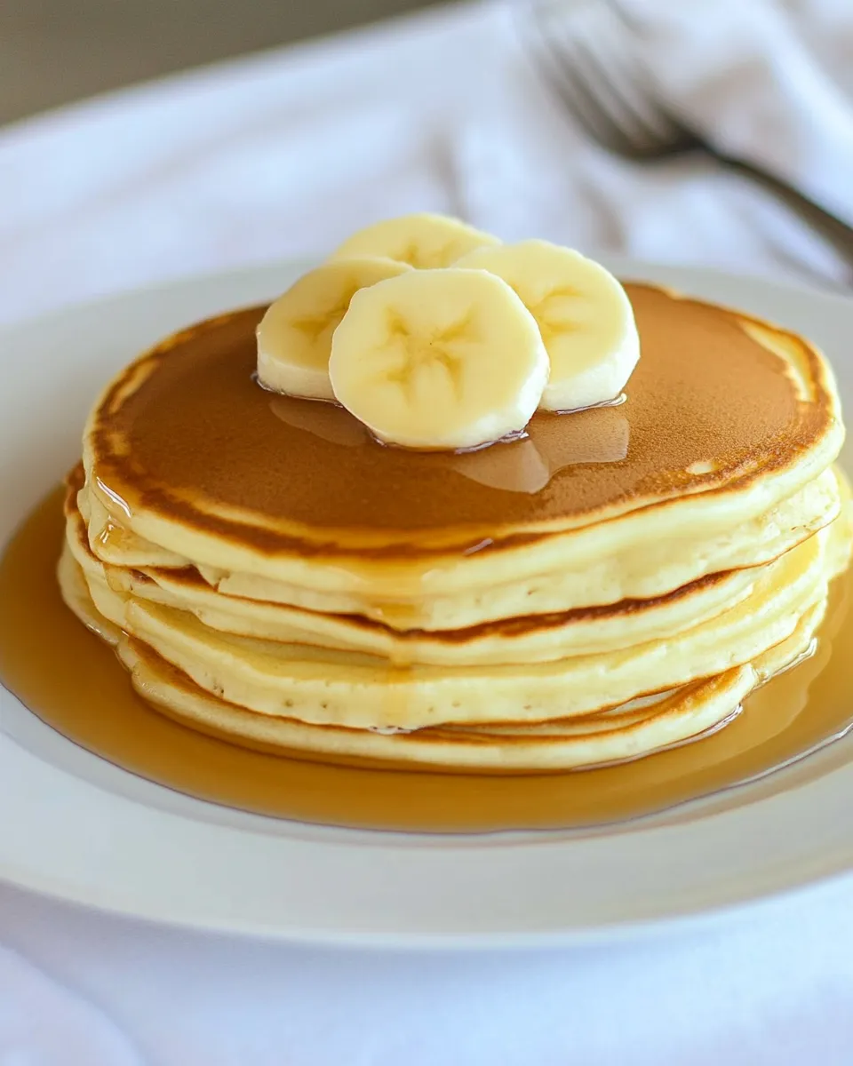 Quick Dads 3 Ingredient Pancakes shot