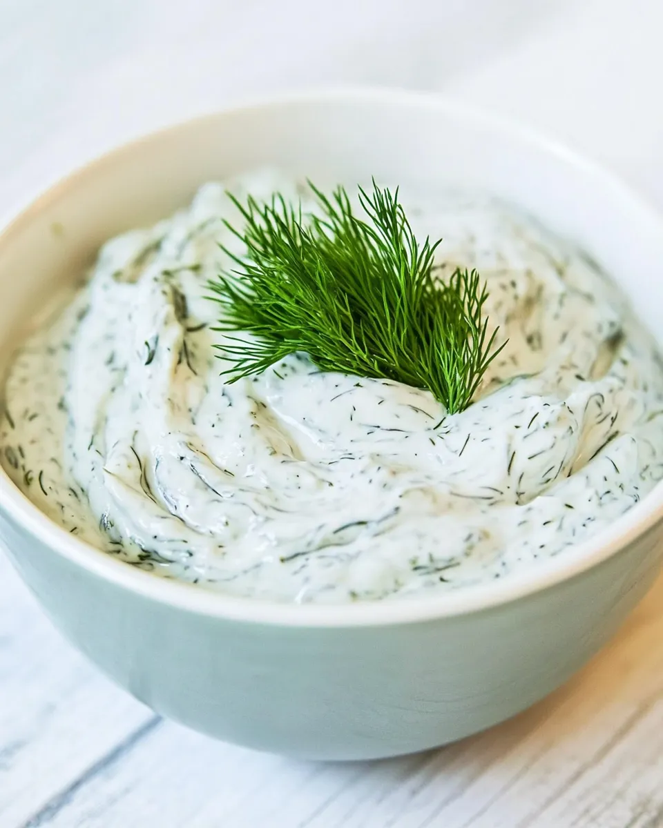 Delicious Dill Dip Recipe shot