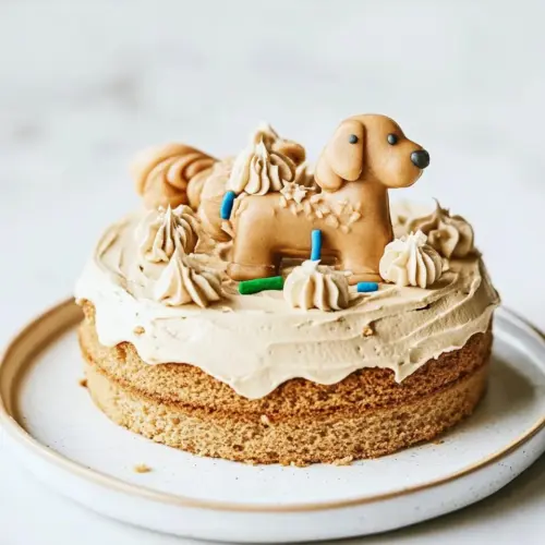 Homemade Dog Birthday Cake photo