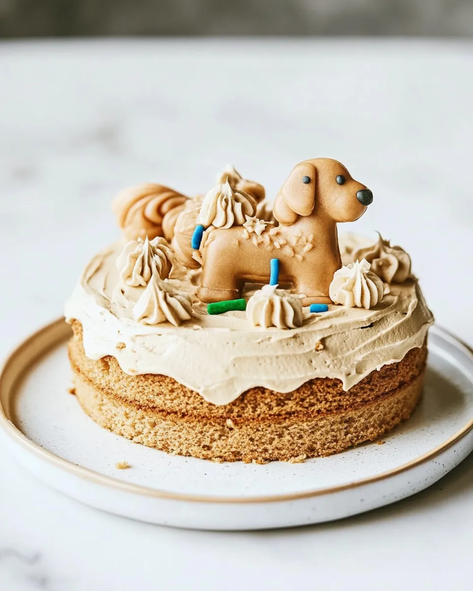 Homemade Dog Birthday Cake photo