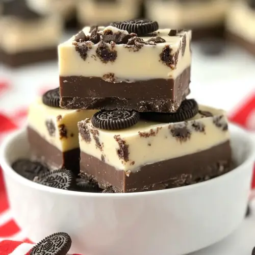 Homemade Double Decker Oreo Fudge photo