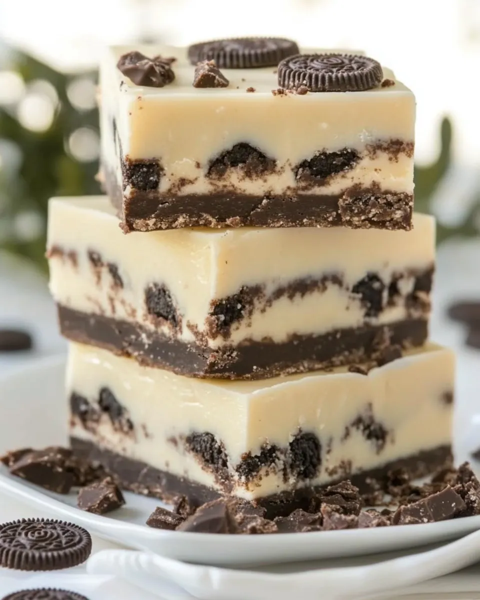 Easy Double Decker Oreo Fudge recipe photo