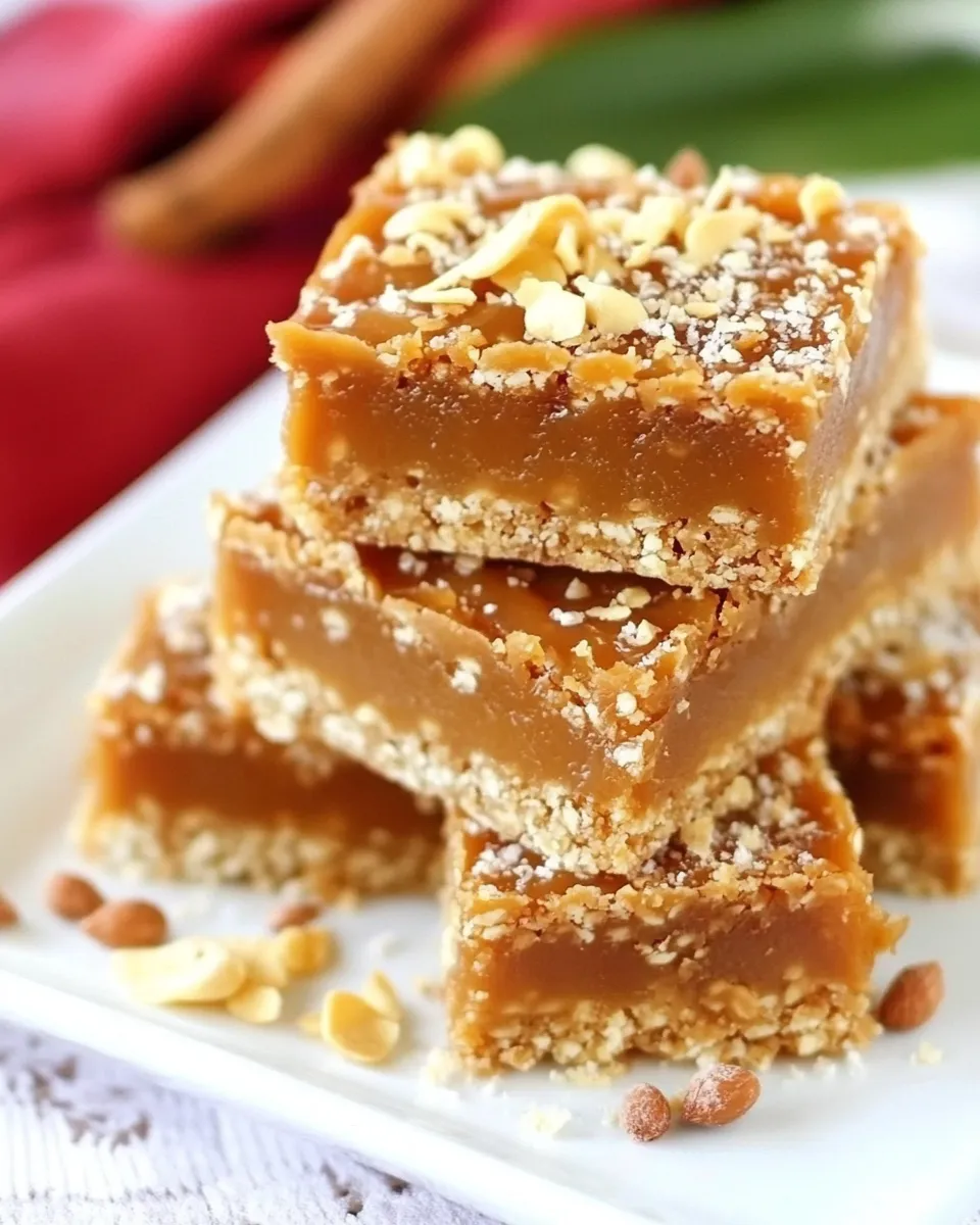 Delicious Dulce de Leche Bars shot