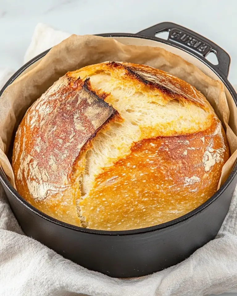 Homemade Dutch Oven No-Knead Bread photo