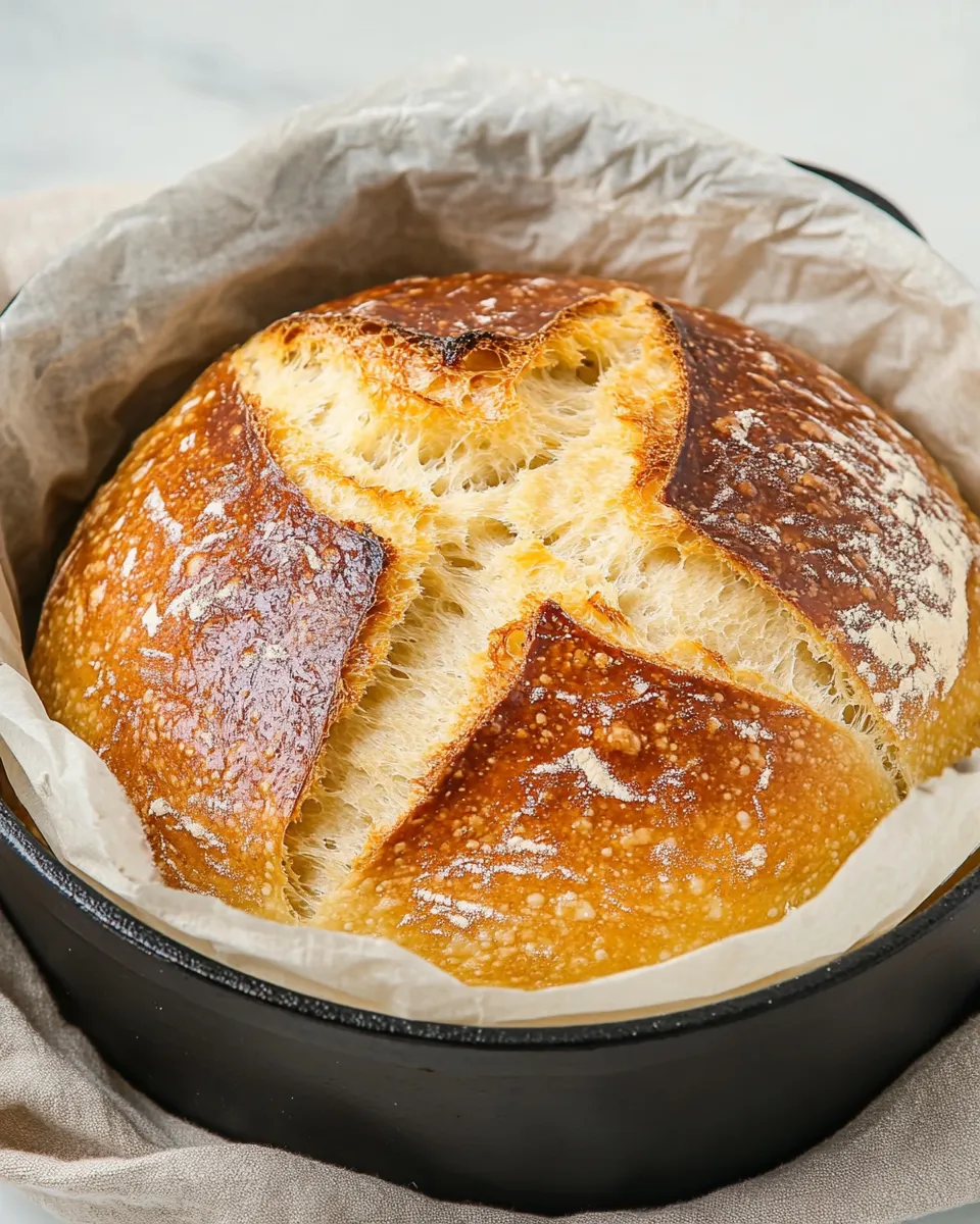 Classic Dutch Oven No-Knead Bread image