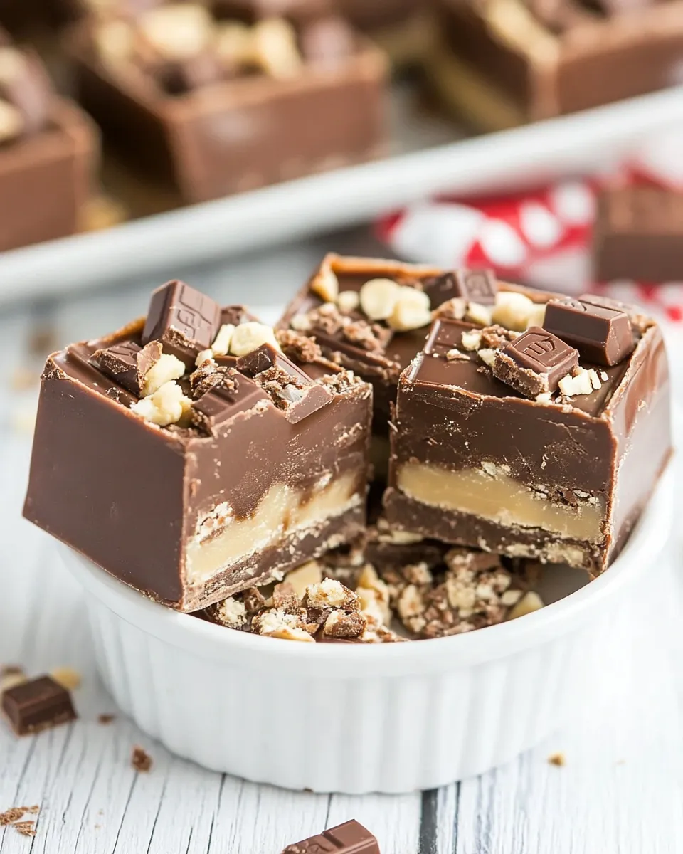 Best Easy 4-ingredient Kit Kat Fudge recipe image