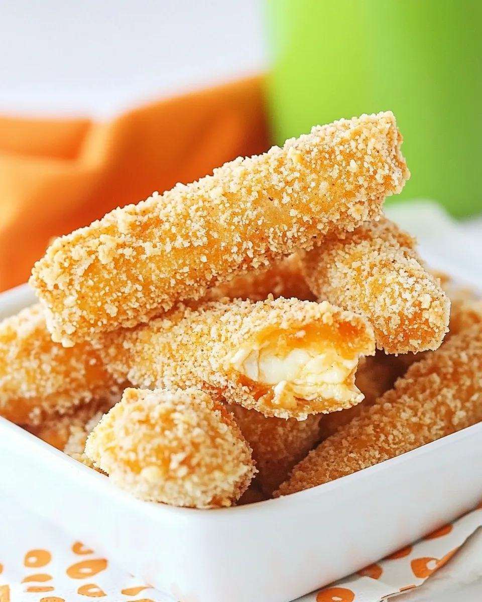 Classic Easy Baked Mozzarella Sticks image