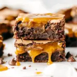 Homemade Easy Caramel Brownies (Made with Cake Mix!) photo