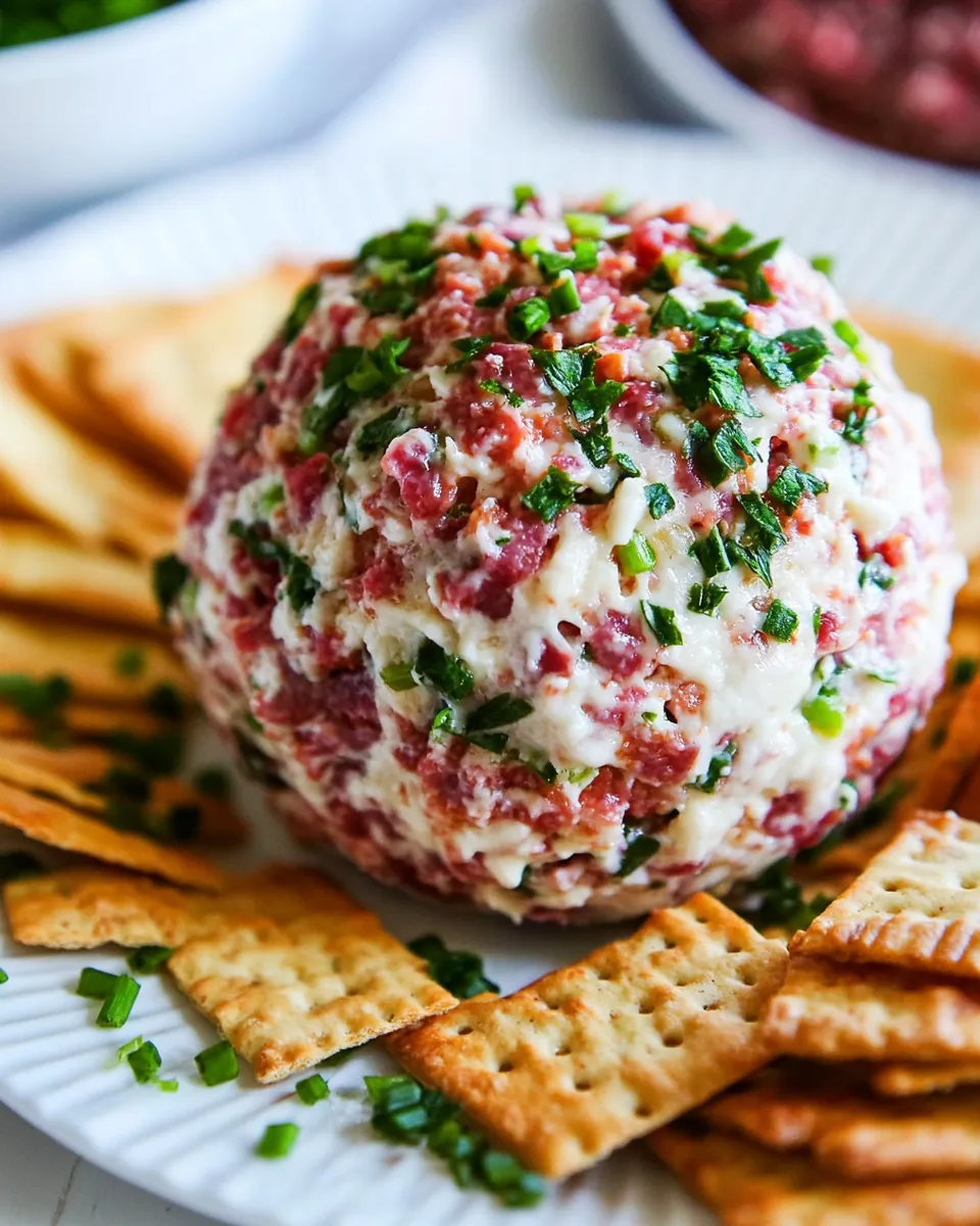 Delicious Easy Chipped Beef Cheese Ball recipe photo