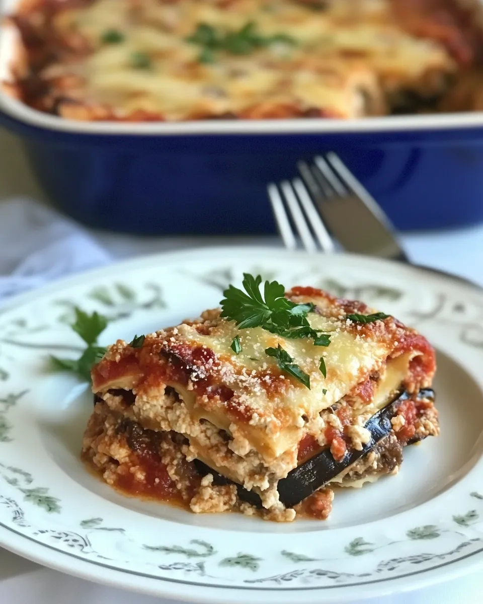 Classic Easy Eggplant Lasagna Recipe image