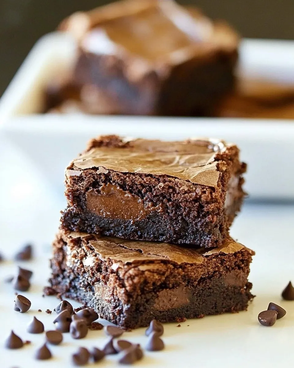 Quick Easy Mocha Brownies shot