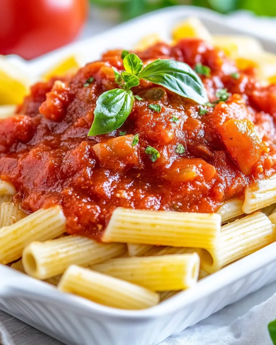 Delicious Easy Pasta Sauce Recipe shot