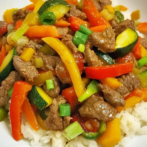 Homemade Easy Stir Fried Beef with Vegetables photo
