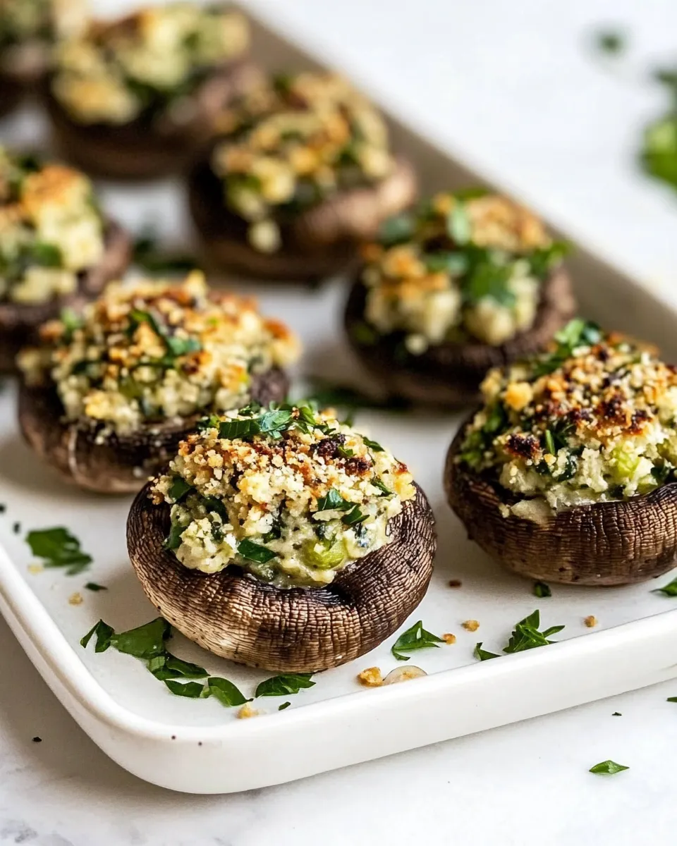 Classic Easy Stuffed Mushrooms Recipe image