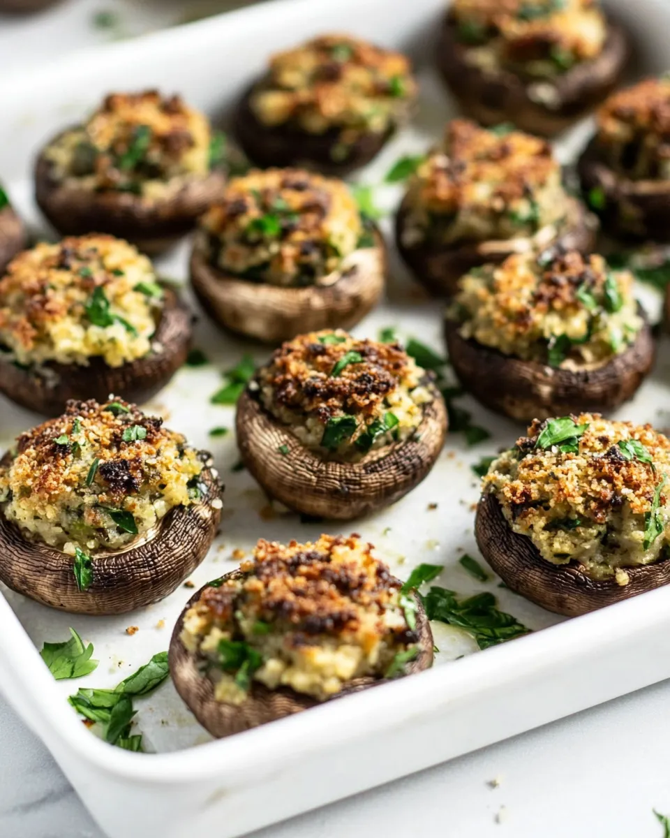 Quick Easy Stuffed Mushrooms Recipe recipe photo