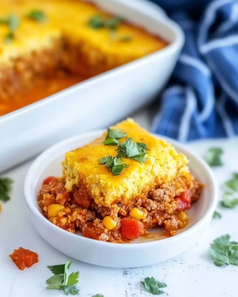 Quick Easy Tamale Casserole shot
