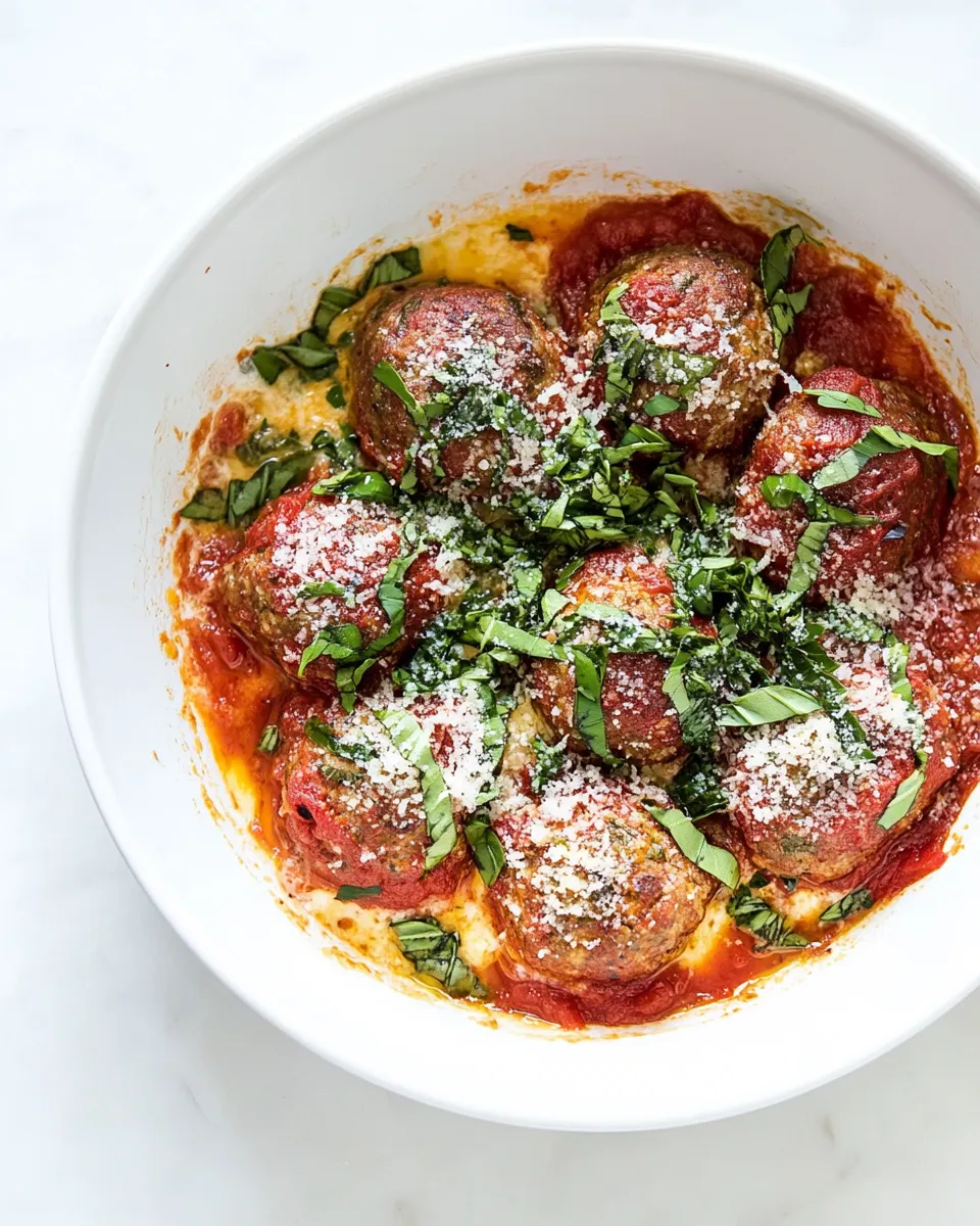 Homemade Easy Tomato Baked Meatballs photo