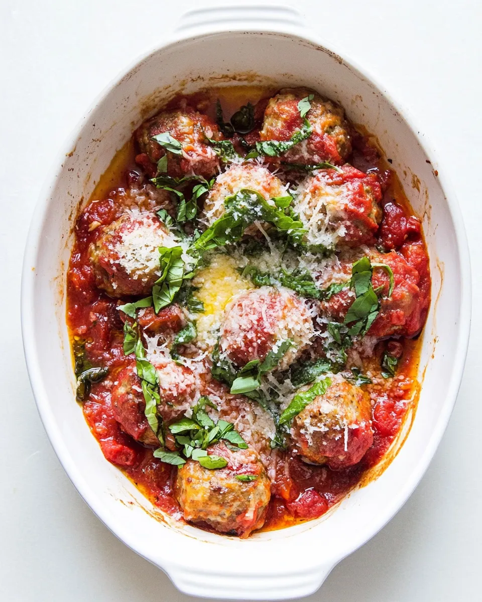Classic Easy Tomato Baked Meatballs image