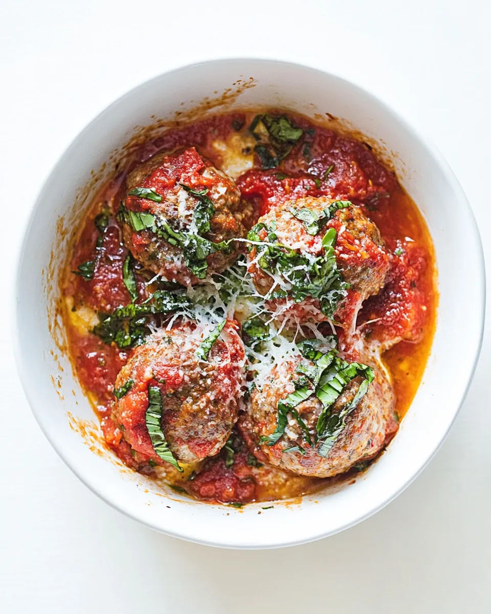Delicious Easy Tomato Baked Meatballs recipe photo