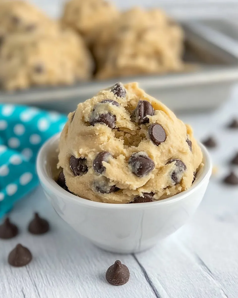 Easy Edible Cookie Dough Recipe shot
