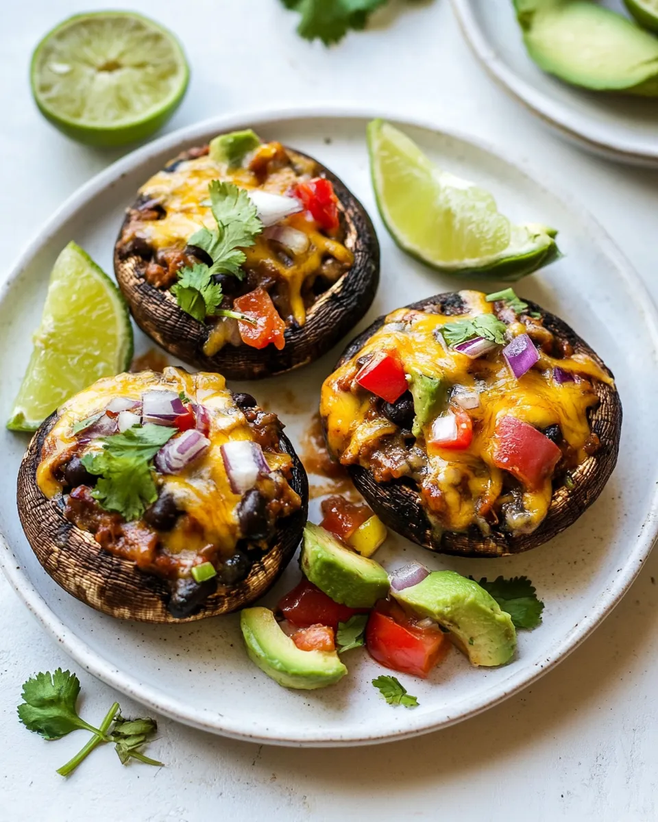 Easy Enchilada Stuffed Mushrooms recipe photo