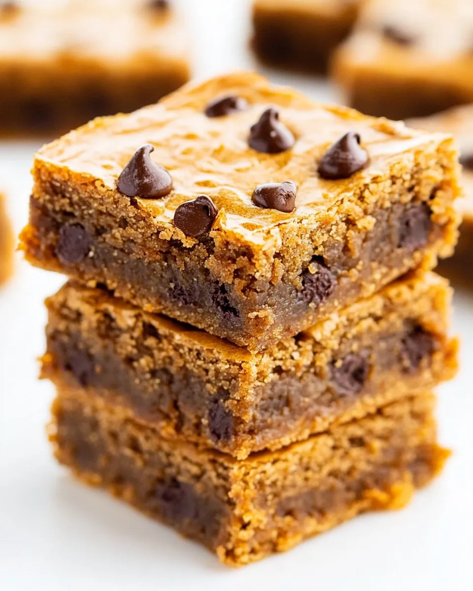 Delicious Espresso Chocolate Chip Blondies with Brown Sugar Frosting image