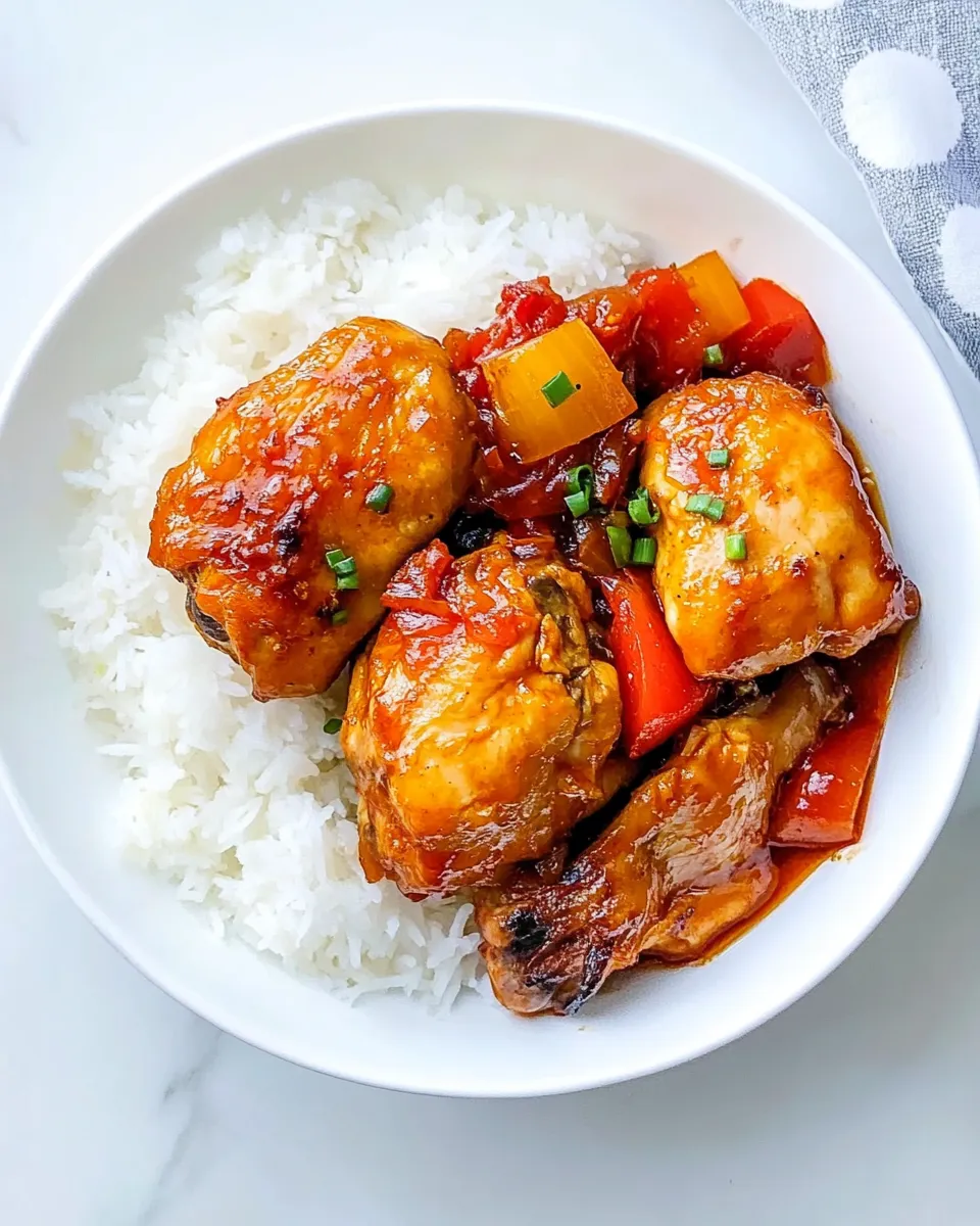 Easy Filipino Chicken Asado recipe photo